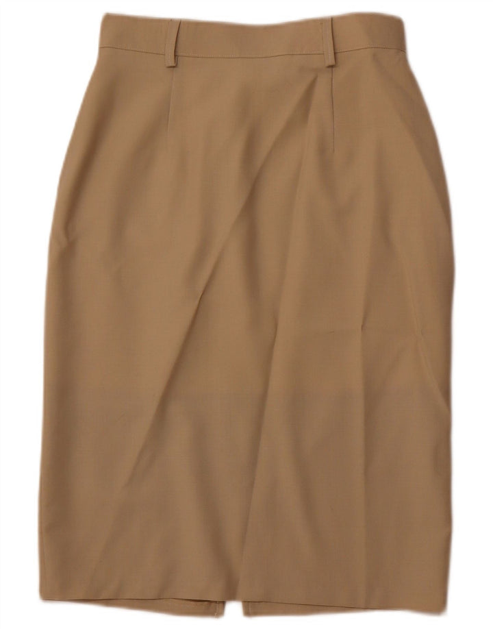 Damska spódnica ołówkowa VINTAGE IT 44 Medium W28 Brązowa wełna