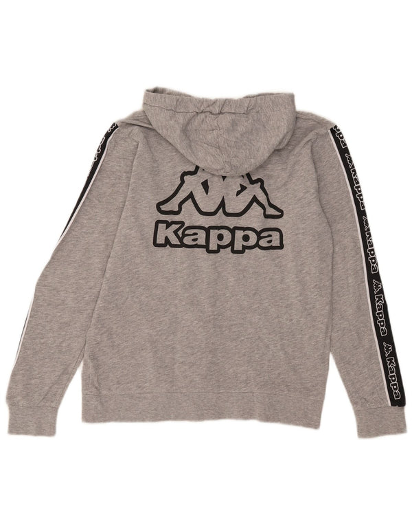 Damski sweter Kappa Tezenis z kapturem i zamkiem UK 14, średni szary, blok kolorów