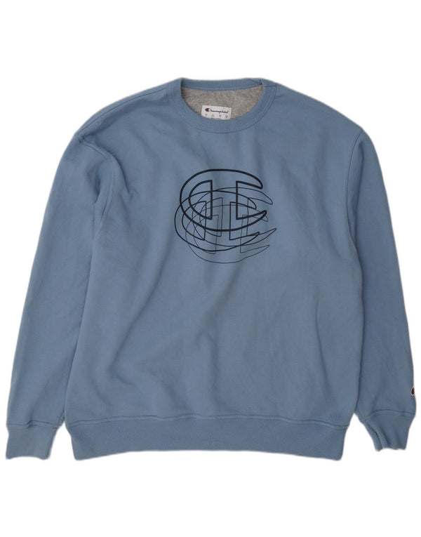 Męski sweter z grafiką Champion XL, niebieski