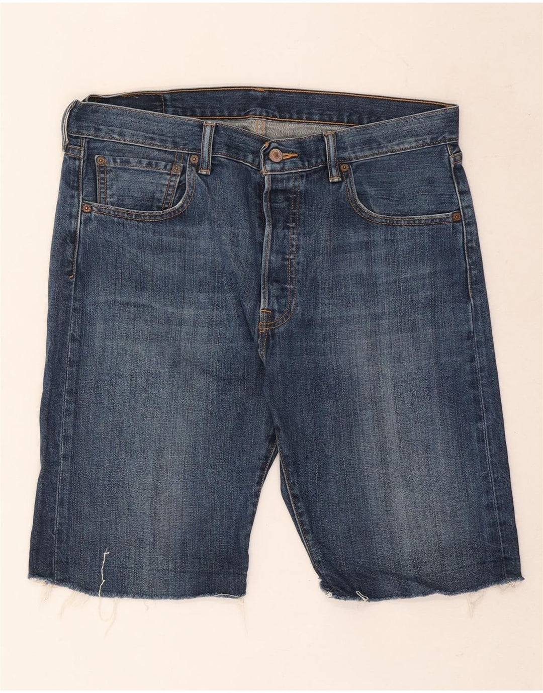 Męskie spodenki jeansowe Levi's 501 W34, duże, niebieskie, bawełniane