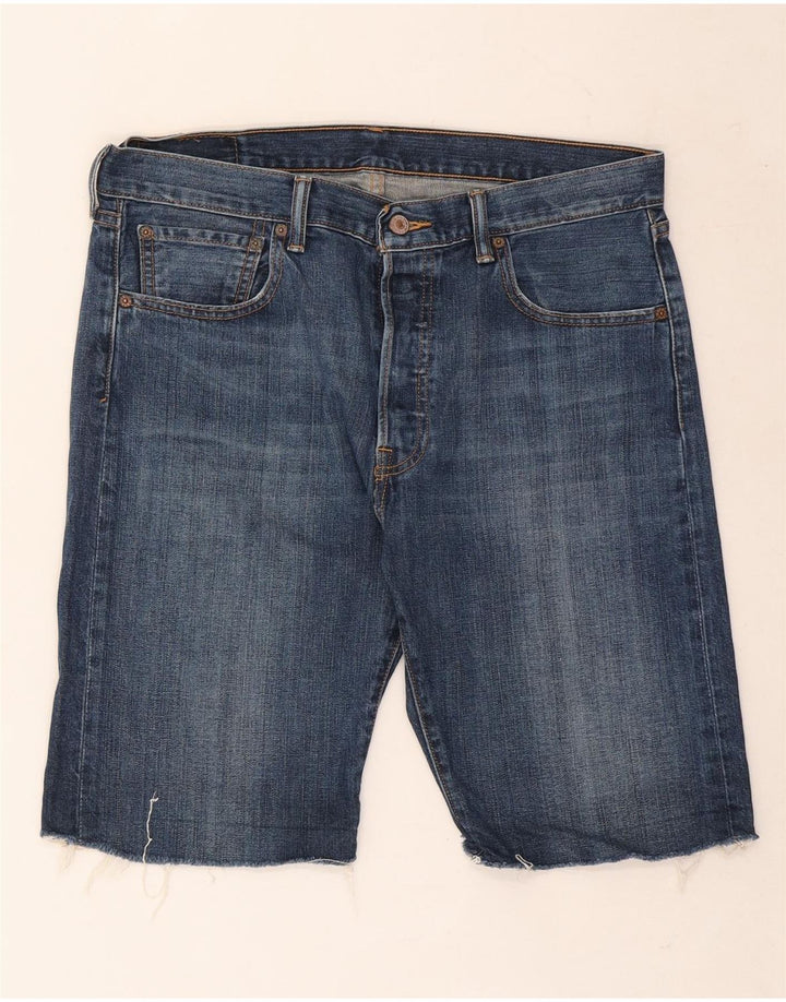 Męskie spodenki jeansowe Levi's 501 W34, duże, niebieskie, bawełniane