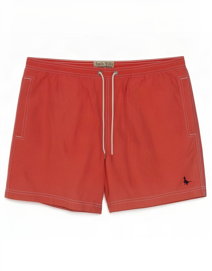 Męskie spodenki kąpielowe Jack Wills, średniej wielkości, czerwone, bawełniane