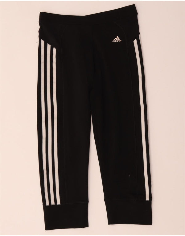 Legginsy Adidas Damskie Climacool Capri UK 10 Małe Czarne Poliester