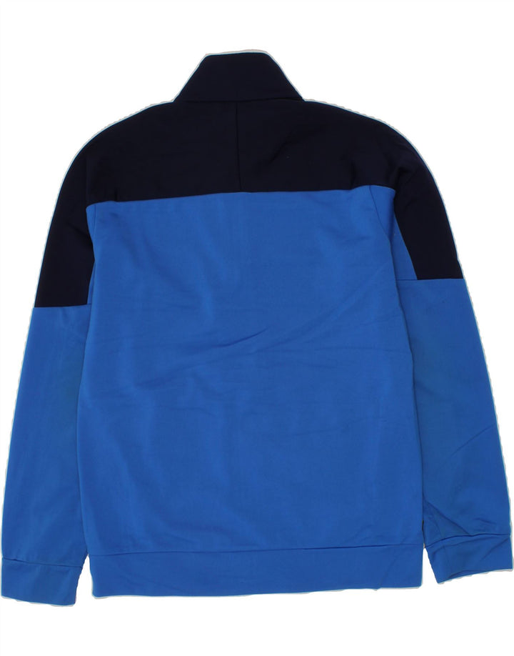 PUMA Boys Graphic Tracksuit Top Jacket 11-12 Years Blue Colourblock Vintage Puma and Second-Hand Puma from Messina Hembry 
