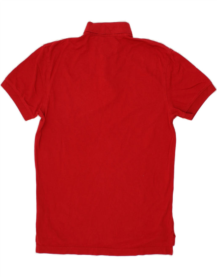 TOMMY HILFIGER Mens Polo Shirt Medium Red Cotton Vintage Tommy Hilfiger and Second-Hand Tommy Hilfiger from Messina Hembry 