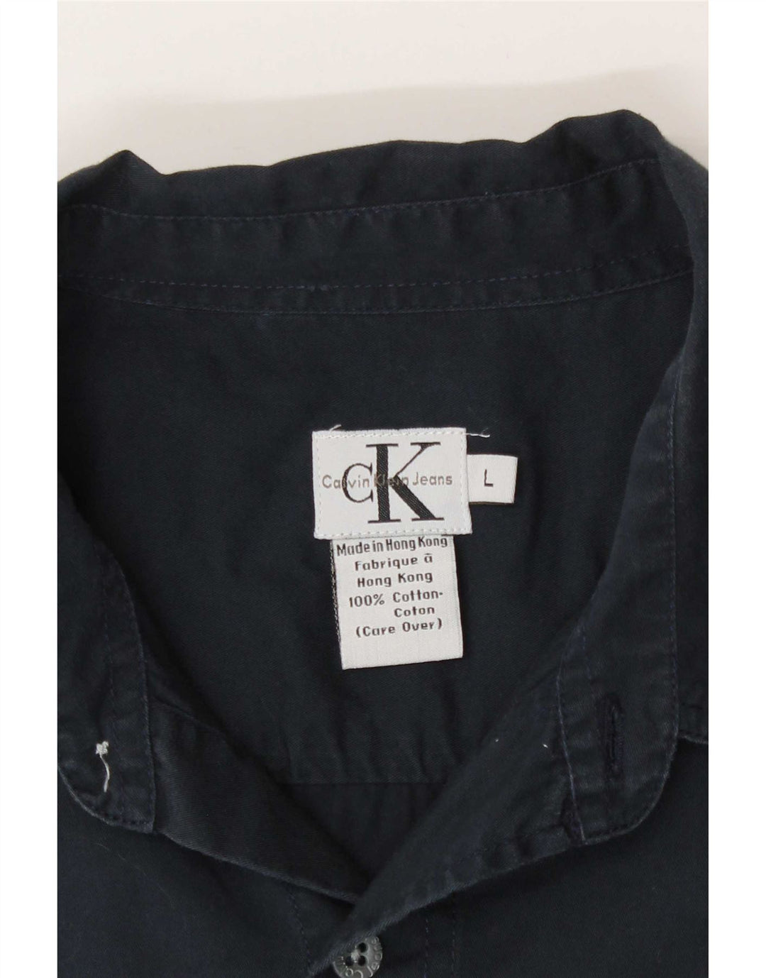 Koszula męska Calvin Klein Jeans, duża, granatowa, bawełniana