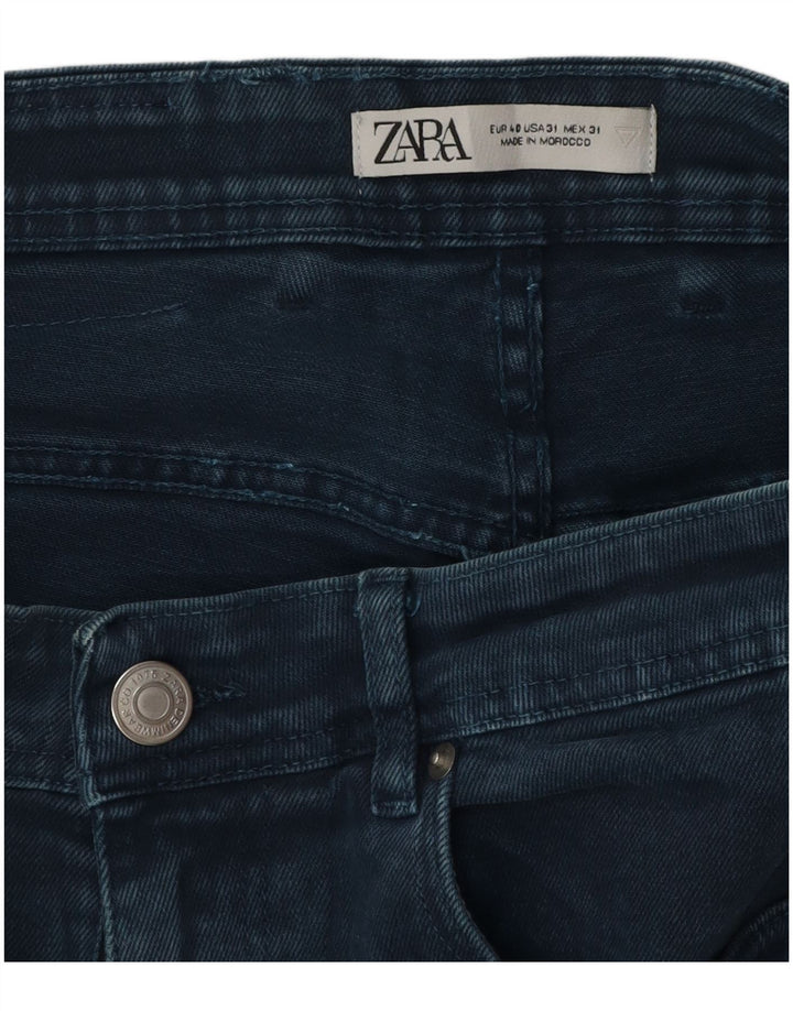 Męskie spodenki jeansowe Zara EU 40 Medium W31 Granatowa bawełna