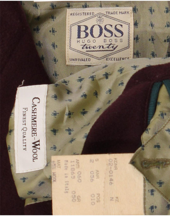 Męska marynarka zapinana na 2 guziki Hugo Boss EU 50, duży, kaszmirowy burgund