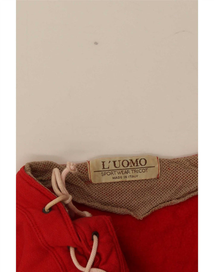 Damski sweter L'Uomo Crop Bluza UK 16, duży czerwony blok kolorów