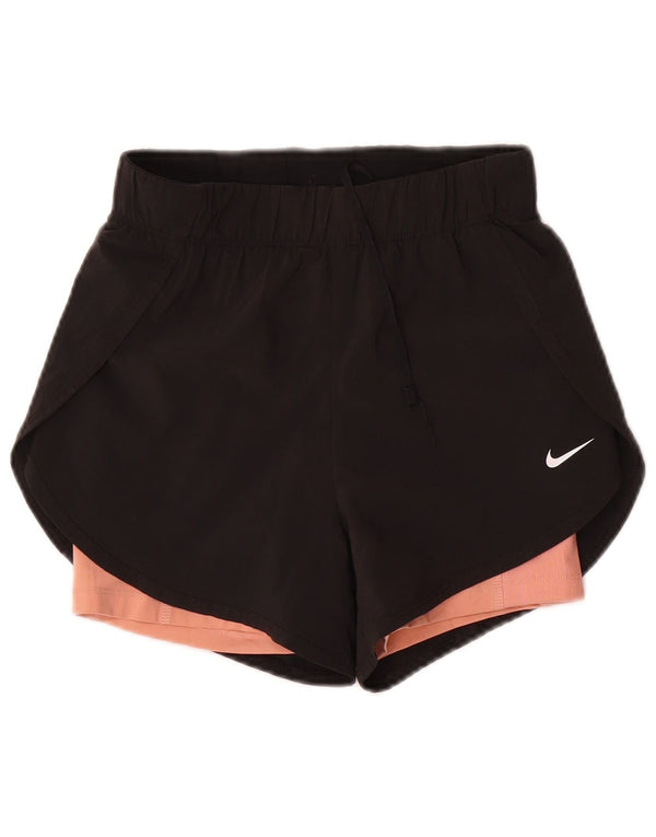 Damskie spodenki sportowe Nike Dri Fit UK 4 XS, czarny poliester