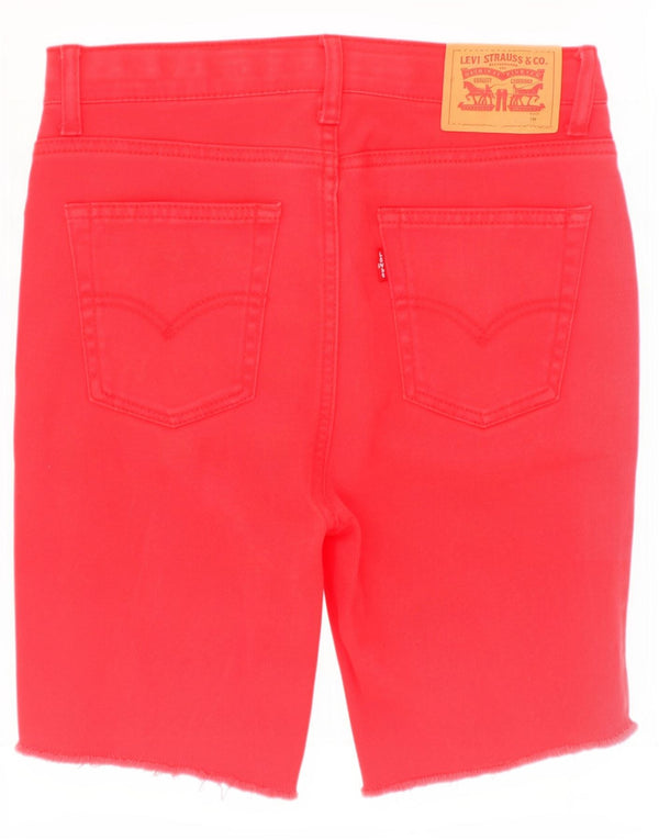Levi's Boys 511 Denim Shorts 13-14 Years W28 Red Cotton