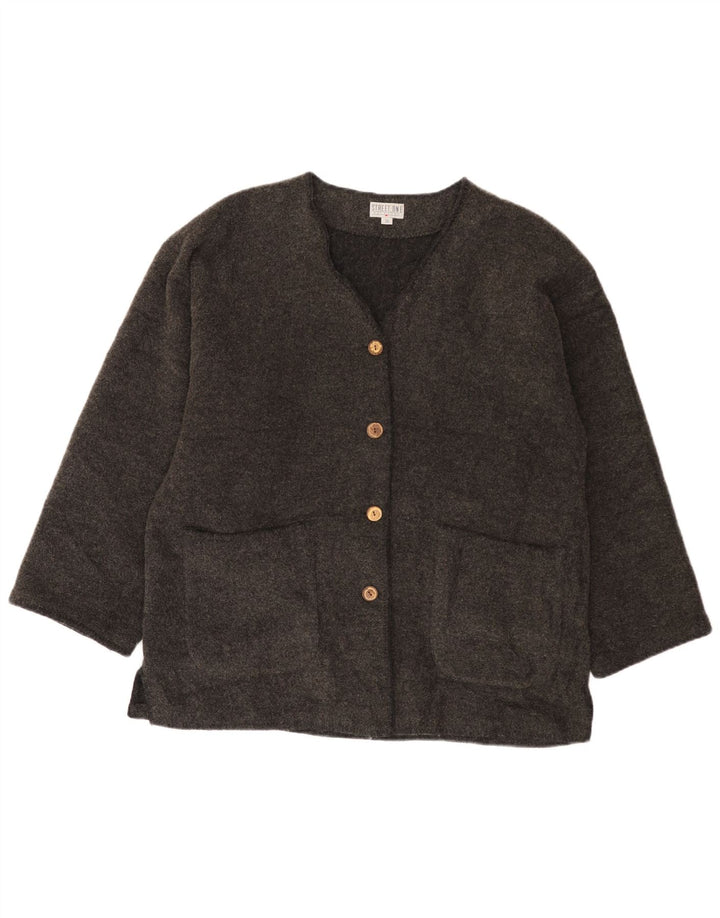 Damska marynarka Street One Oversize zapinana na 4 guziki EU 36 Mała szara wełna