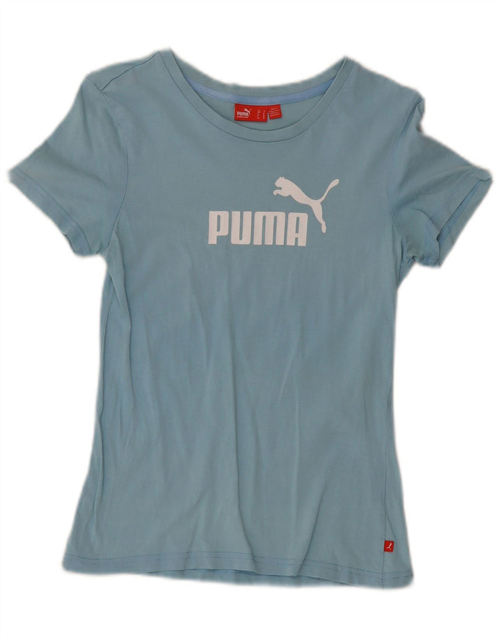 Damska koszulka z grafiką Puma Top UK 10 Small Blue