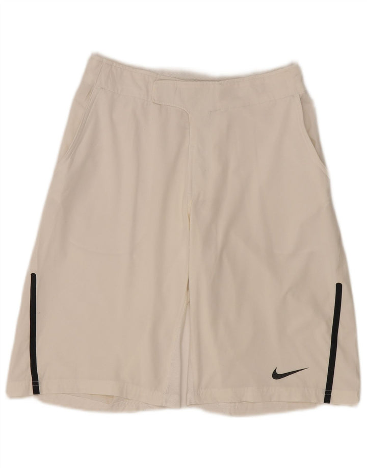 Męskie spodenki chino Nike małe W30 białe