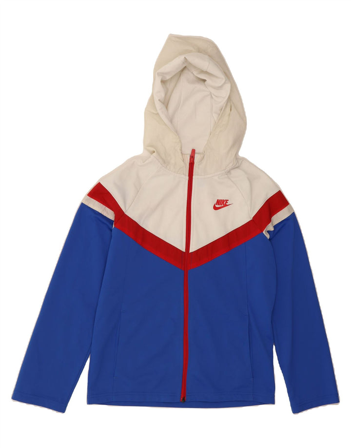NIKE Girls Standard Tracksuit Top Jacket 12-13 Years Large  Blue Vintage Nike and Second-Hand Nike from Messina Hembry 