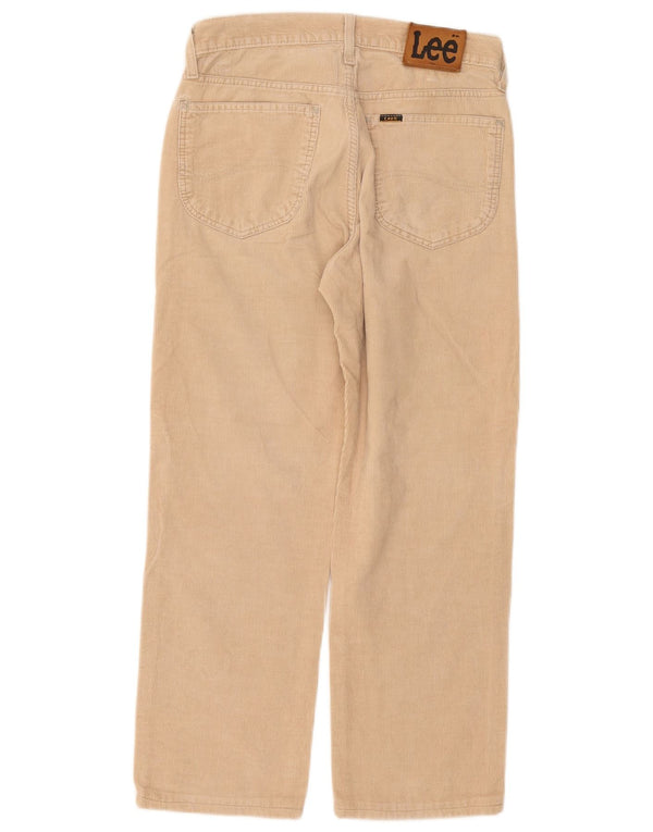 Męskie spodnie sztruksowe LEE o luźnym kroju W30 L26 Beżowa bawełna