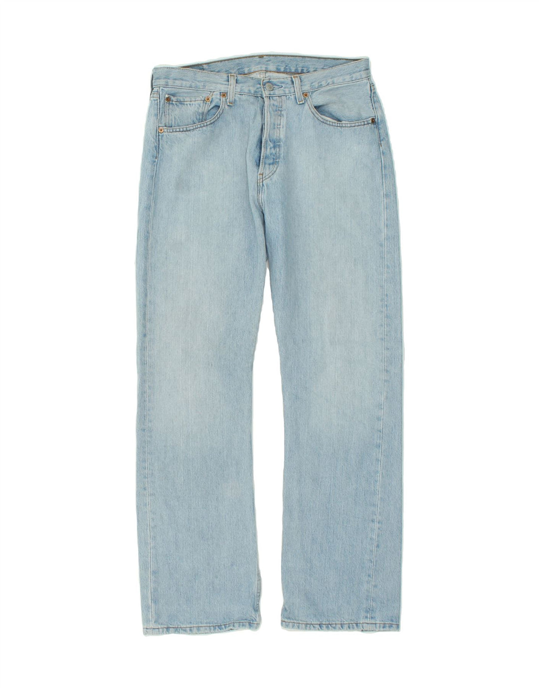 Męskie jeansy LEVI'S 501 Straight W32 L32 Niebieskie bawełniane