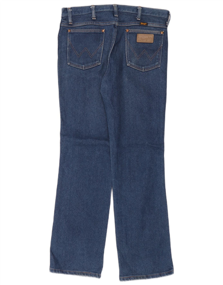 Wrangler Męskie proste dżinsy W33 L30 Niebieskie bawełniane