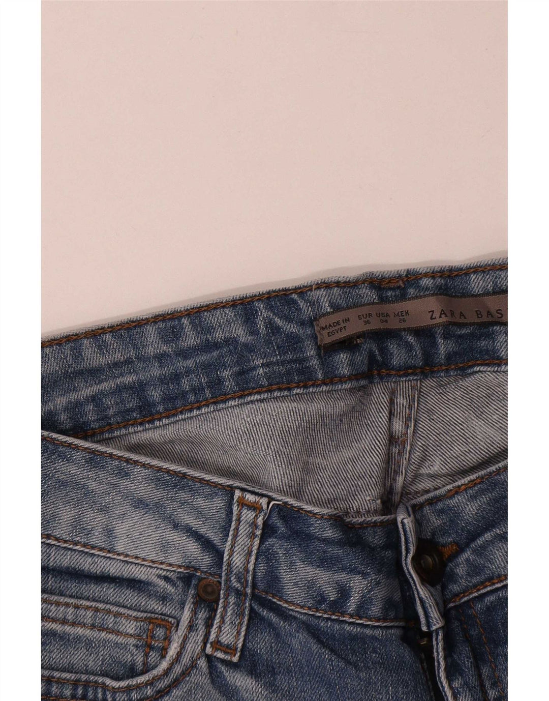 Dżinsy damskie Zara Cropped EU 36 XS W26 L24 Niebieskie