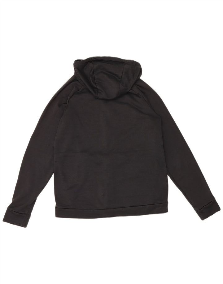 Męski sweter z kapturem i zamkiem błyskawicznym Nike Dri Fit, średni czarny poliester
