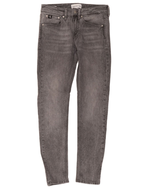 Calvin Klein Mens Slim Fit Tapered Jeans W29 L32 Grey Cotton