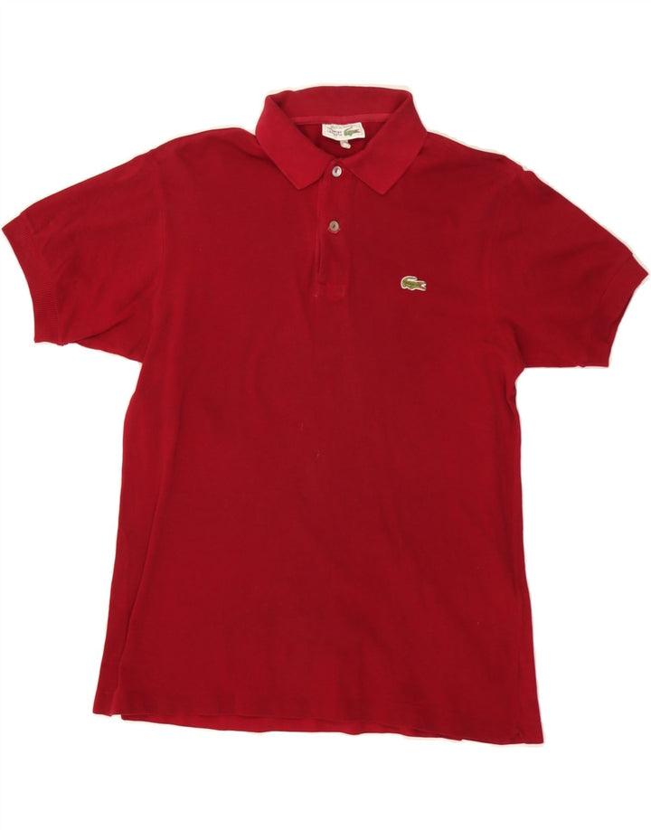 LACOSTE Mens Polo Shirt Size 4 Medium Red Cotton Vintage Lacoste and Second-Hand Lacoste from Messina Hembry 