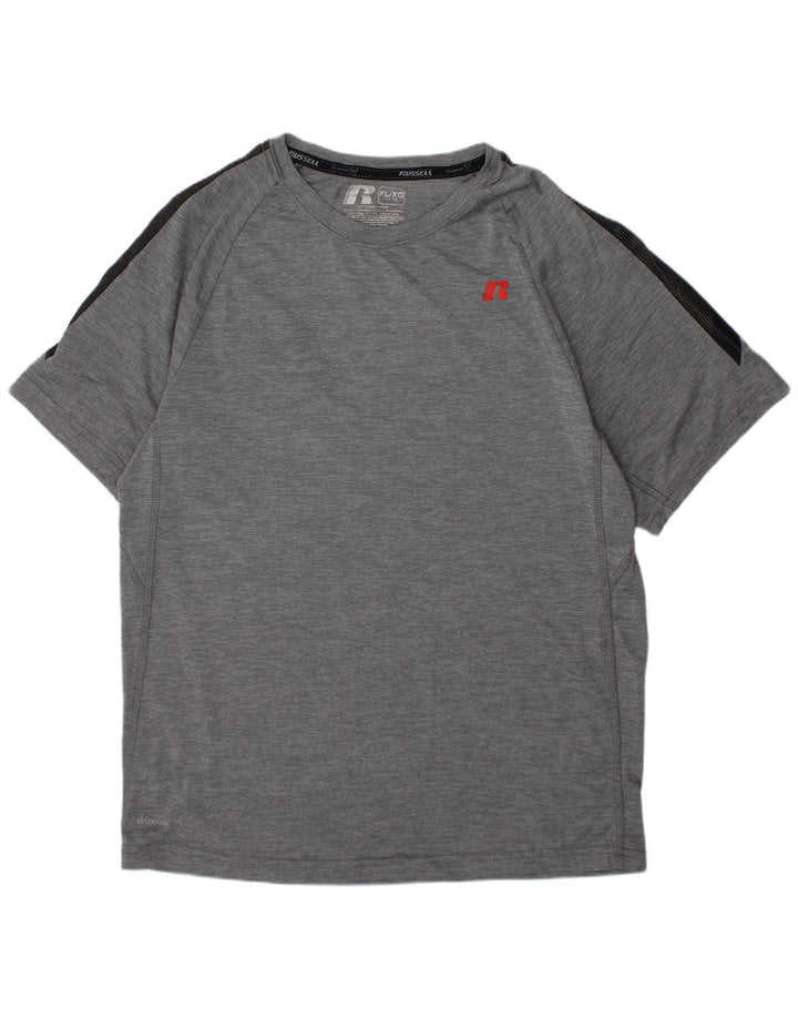 T-shirt chłopięcy RUSSELL ATHLETIC Dri-Power, 14-15 lat, XL, szary