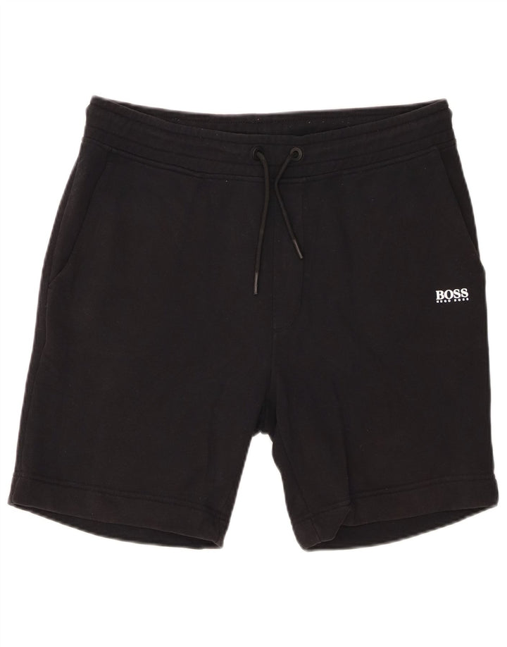 Męskie spodenki sportowe Hugo Boss, duże, czarne, bawełniane