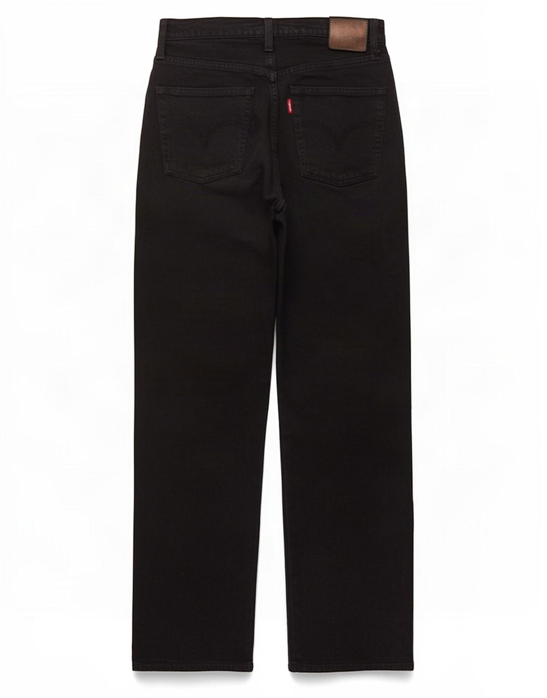Damskie jeansy Levi's Ribcage Straight W25 L28 Czarne