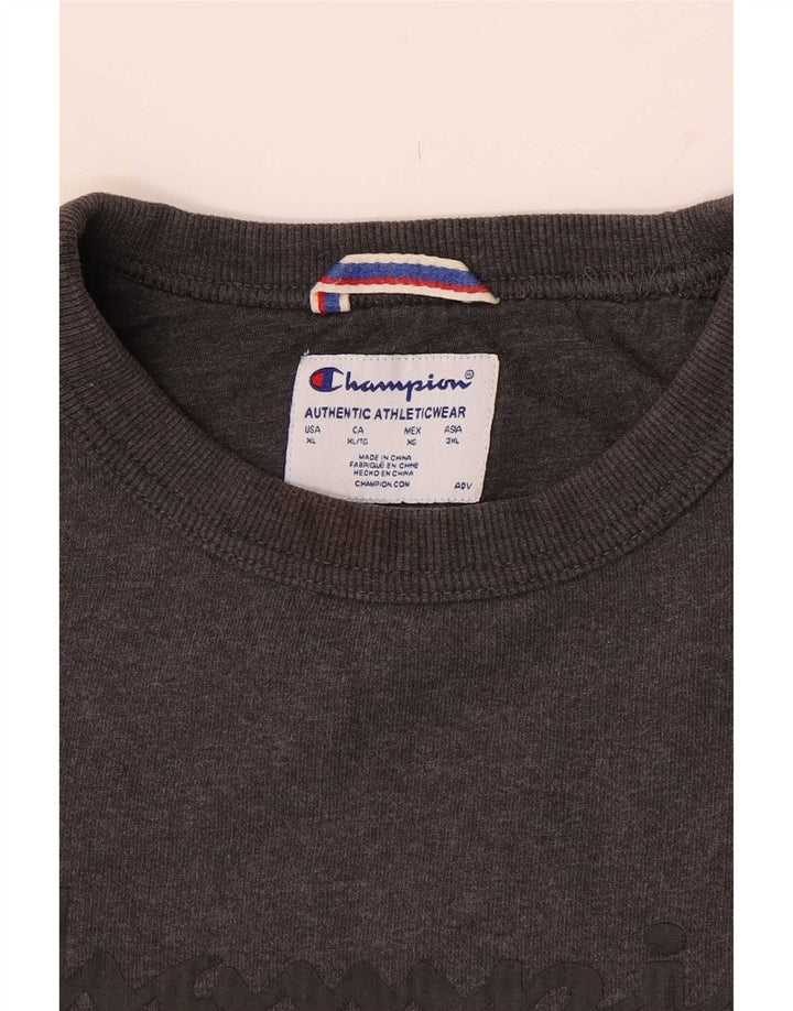 Męski sweter z grafiką Champion XL, szary