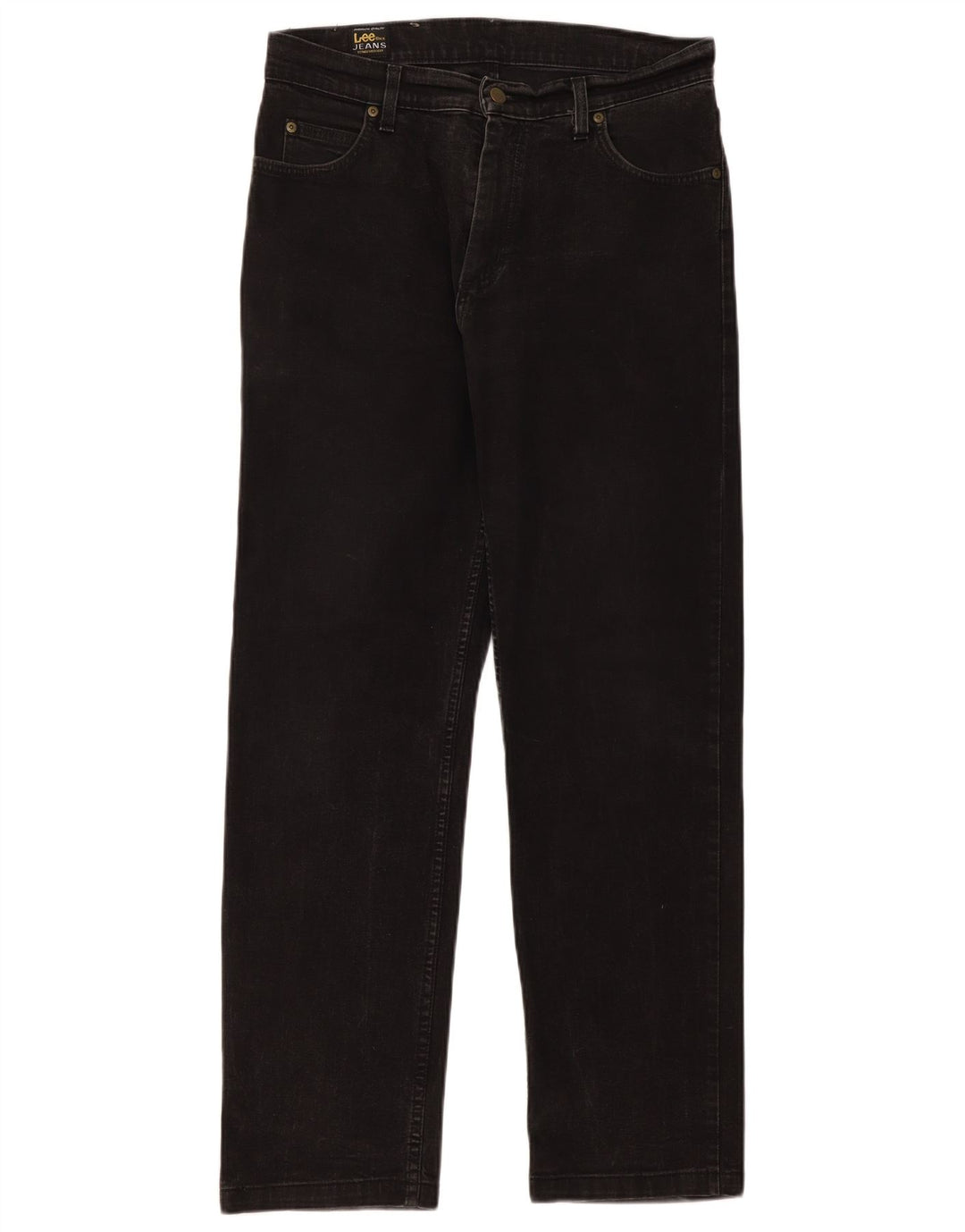 Męskie jeansy Lee Brooklyn Straight W33 L31, czarne, bawełniane