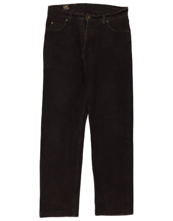 Męskie jeansy Lee Brooklyn Straight W33 L31, czarne, bawełniane