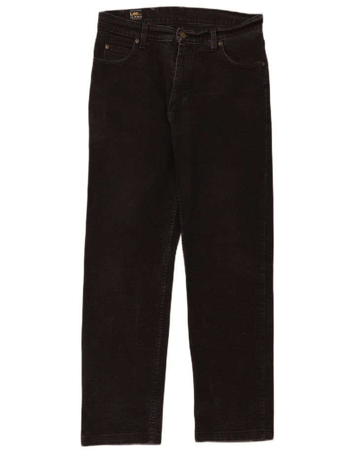 Męskie jeansy Lee Brooklyn Straight W33 L31, czarne, bawełniane