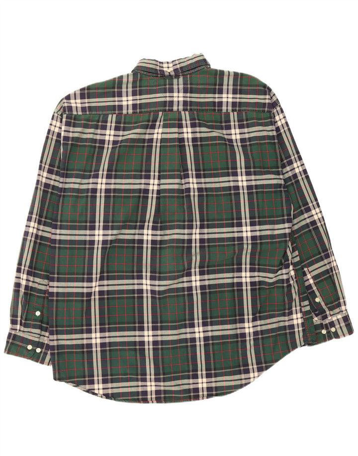 Męska koszula flanelowa Tommy Hilfiger 2XL, bawełniana w zieloną kratkę