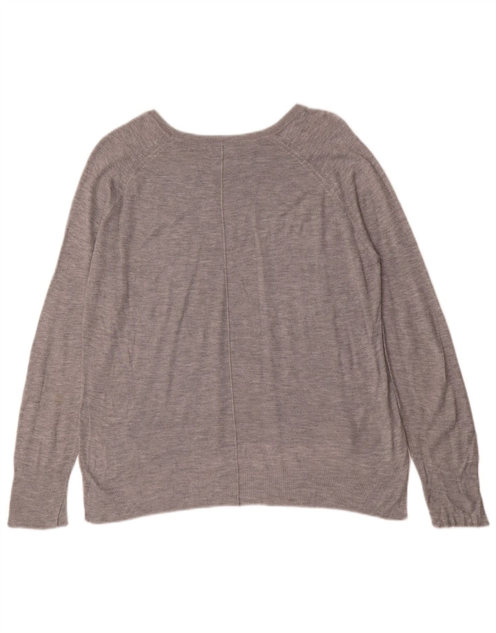 Sweter damski Zara z dekoltem w łódkę UK 14, średni szary