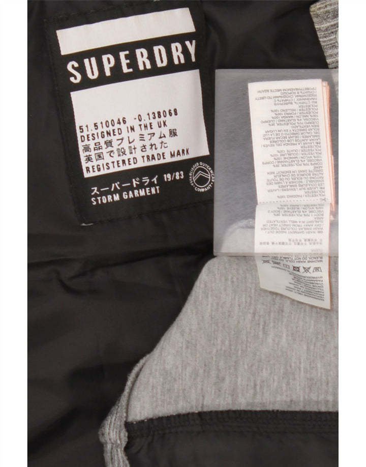Damska ocieplana kurtka z kapturem SUPERDRY UK 12 w kolorze średnioszarym