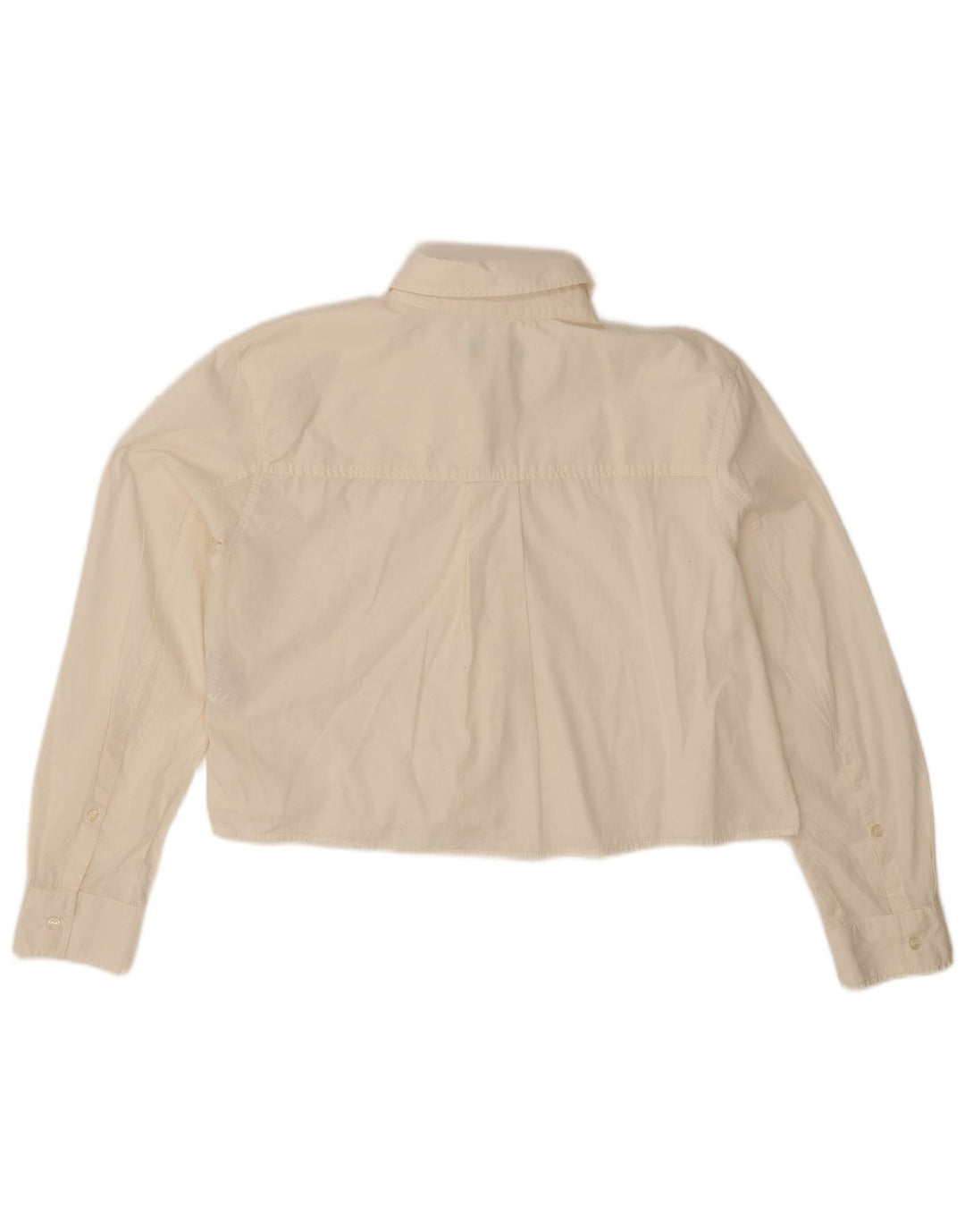 Damska koszula oversize Benetton Crop UK 14, średnia beżowa bawełna