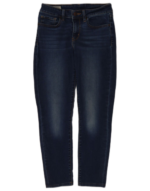 Levi's Womens Skinny Jeans W27 L26 Navy Blue Cotton