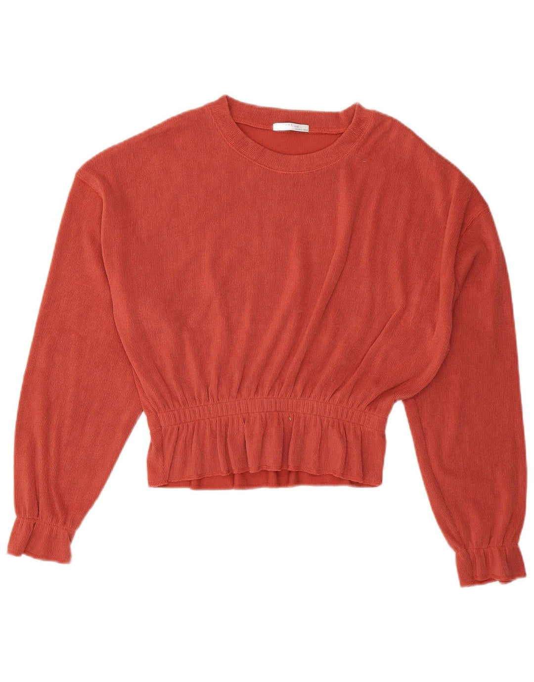 Damska bluzka oversize z długim rękawem Zara UK 10 Small Orange
