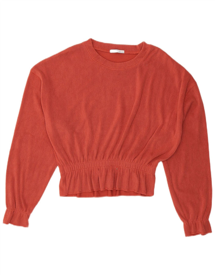 Damska bluzka oversize z długim rękawem Zara UK 10 Small Orange
