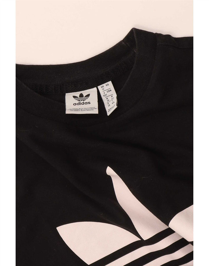 Damska koszulka graficzna Adidas Top UK 12 Medium Black
