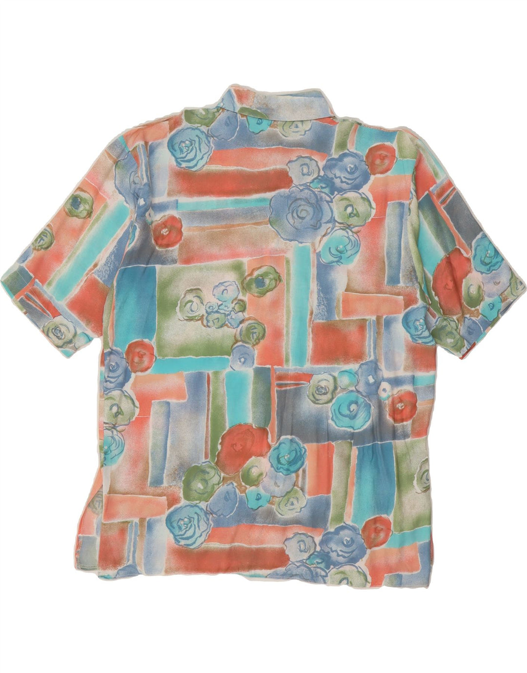 BONITA Womens Oversized Shirt Blouse IT 44 Medium Multicoloured Floral Vintage Bonita and Second-Hand Bonita from Messina Hembry 