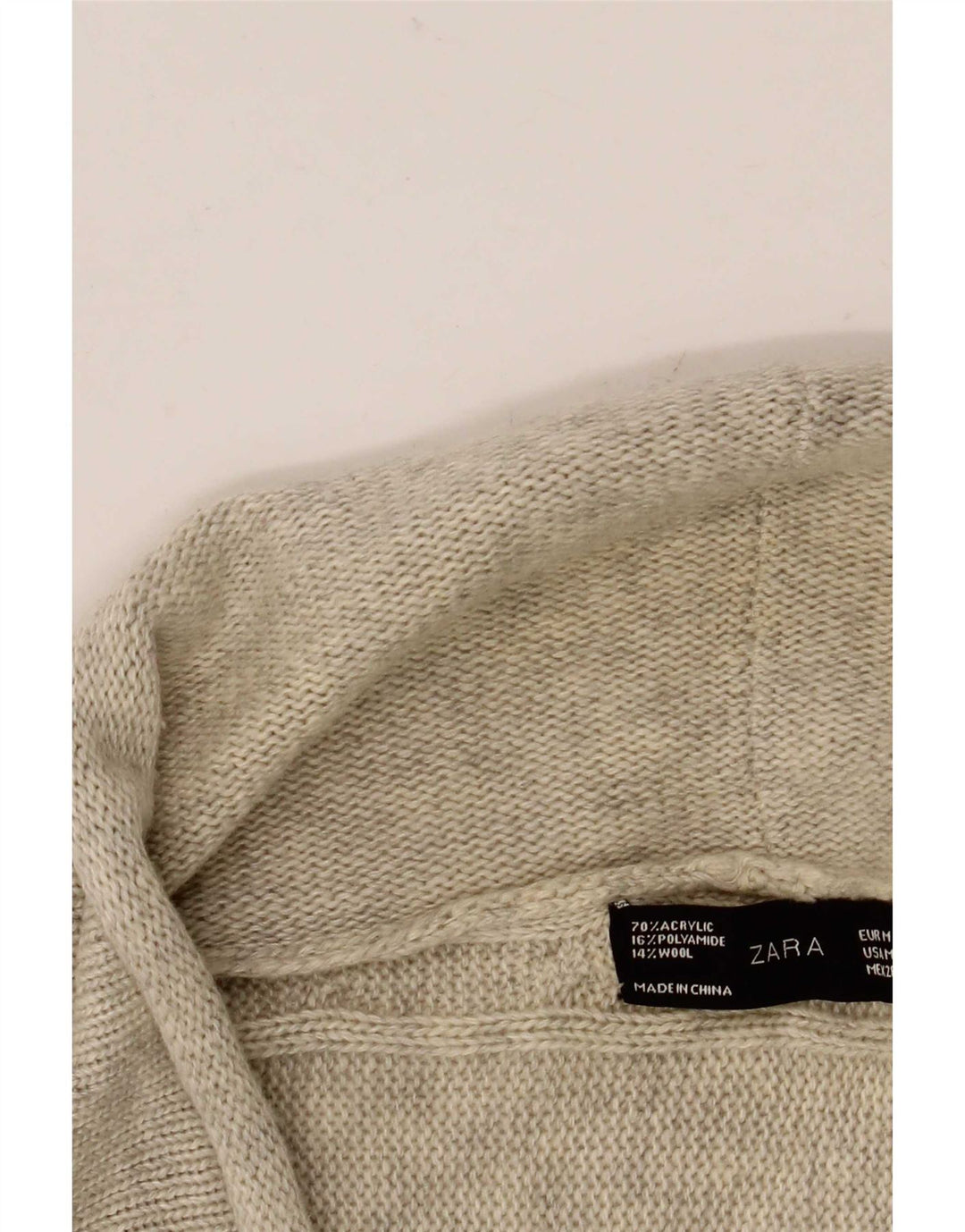 Sweter damski Zara Bolero UK 12 Średni szary nakrapiany