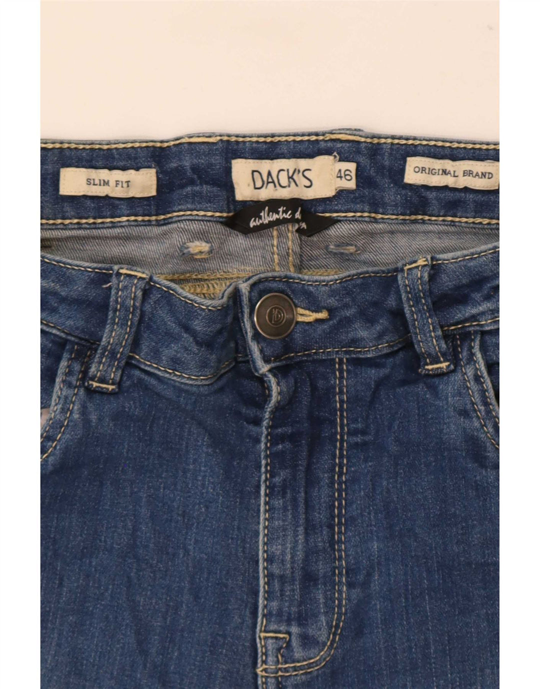 Męskie jeansy slim IT 46 Small W30 L29 firmy Dack's Blue