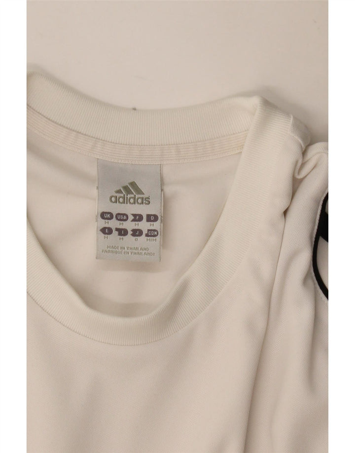 Męska koszulka T-shirt ADIDAS Climalite, średnia biel