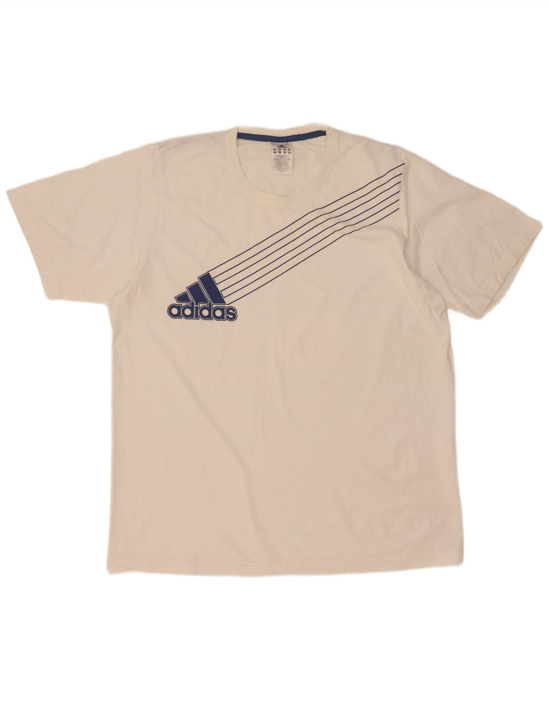 Adidas Męska koszulka graficzna Top XL w kolorze białym
