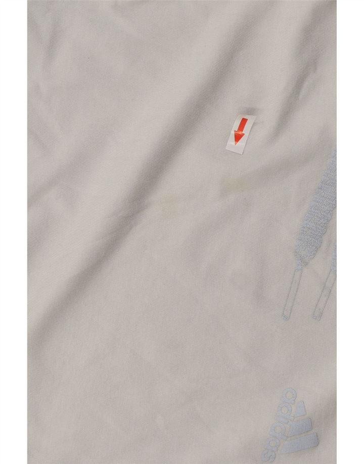 Adidas Męski T-shirt Top Duży Niebieski Bawełniany
