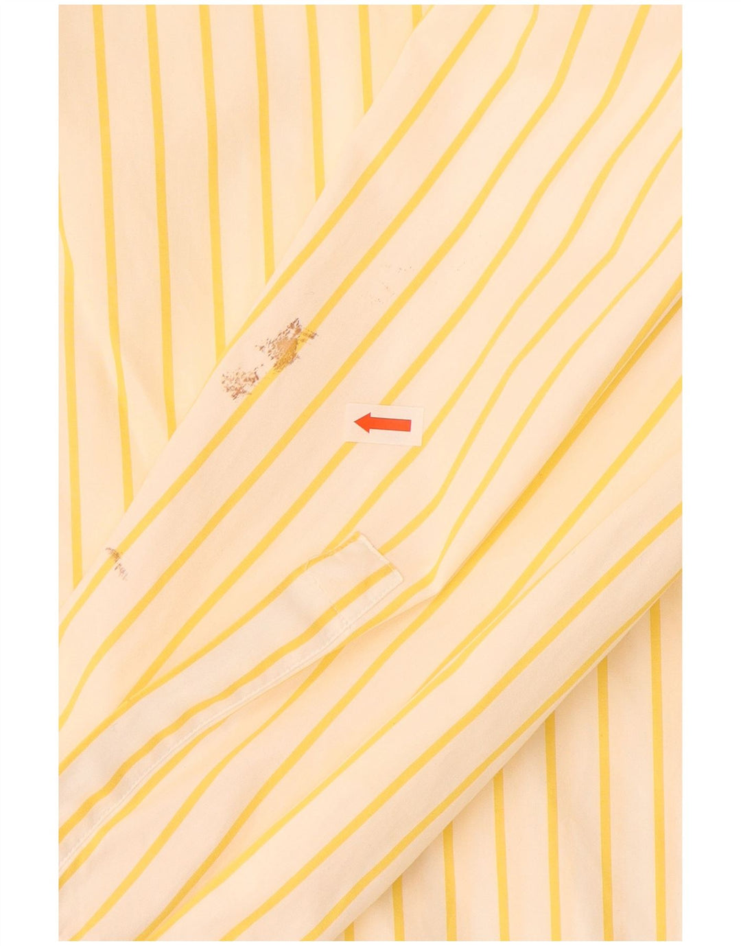 Koszula męska HUGO BOSS rozmiar 40 15 3/4 Średnio żółta bawełniana w paski