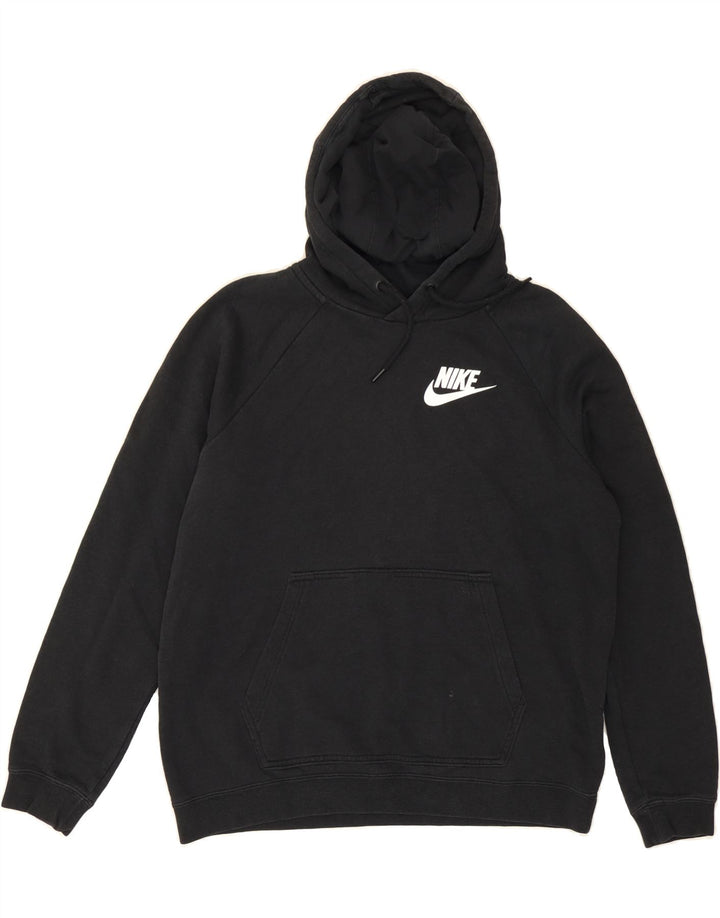 NIKE Womens Hoodie Jumper UK 14 Medium Black Cotton Vintage Nike and Second-Hand Nike from Messina Hembry 