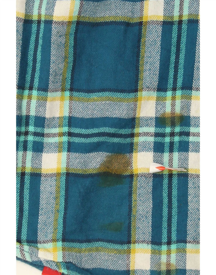 Damska koszula flanelowa Dickies UK 14, średnia niebieska bawełniana krata